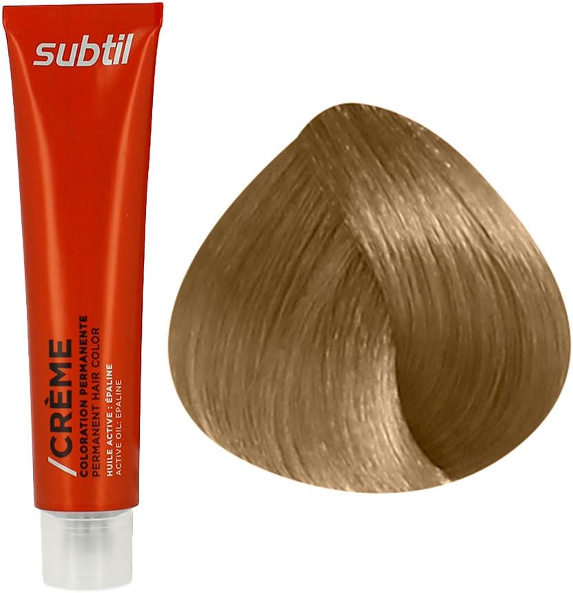 Subtil Creme - Hair Coloring Creme Enhanced with Epaline for Gentleness, Protection, and Brilliance - Size: 2.0 Fl. Oz. Tube - Shade Selection: 9.13 - Very Light Ash Golden Blonde