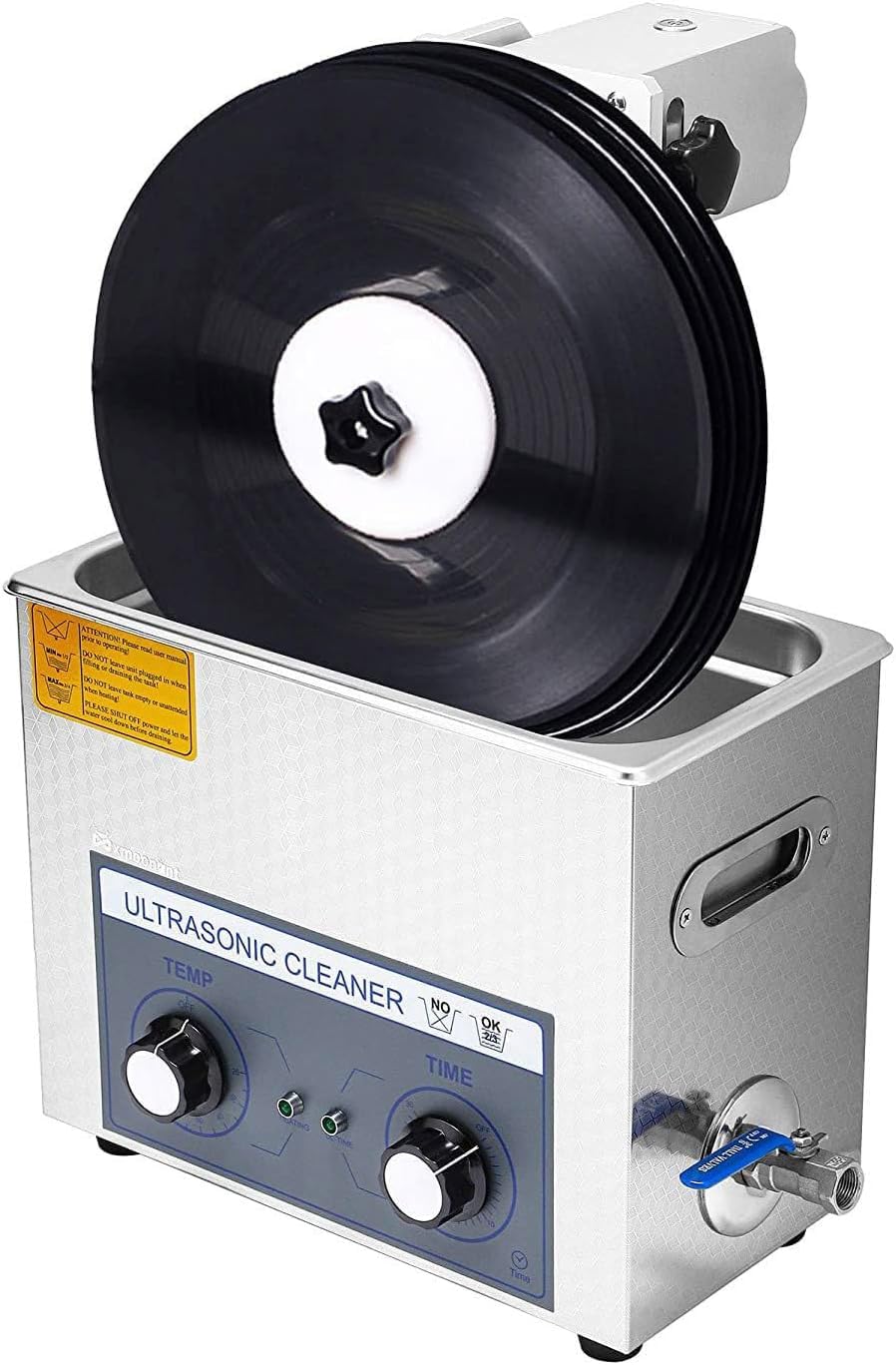 Limpiador Ultrasónico De Discos De Vinilo De 6l 4 Piezas De Limpieza LP De Doble Cara Giratoria Automática De Una Sola Vez Sistema De Limpieza De Discos De Vinilo De Tiempo De 0-30 Mi, 110V