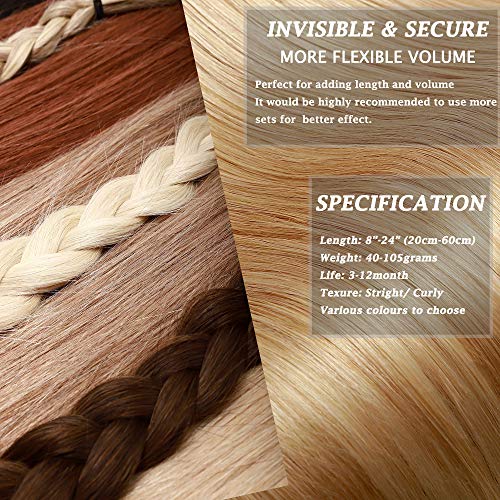 Extension Clip Capelli Veri Fascia Unica Folta