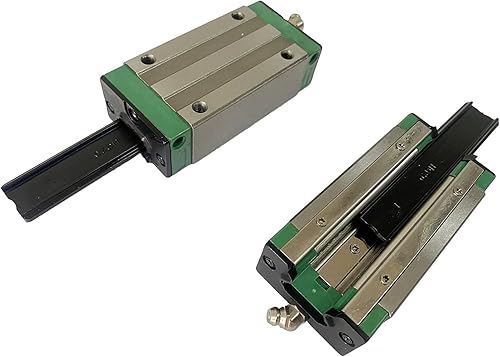 Mssoomm 2 piezas HGH25 - HA Bloque deslizante de carro para 0.984 in HGH25 Kit de riel de guía lineal cuadrado CNC de 0.984 in, alto montaje,