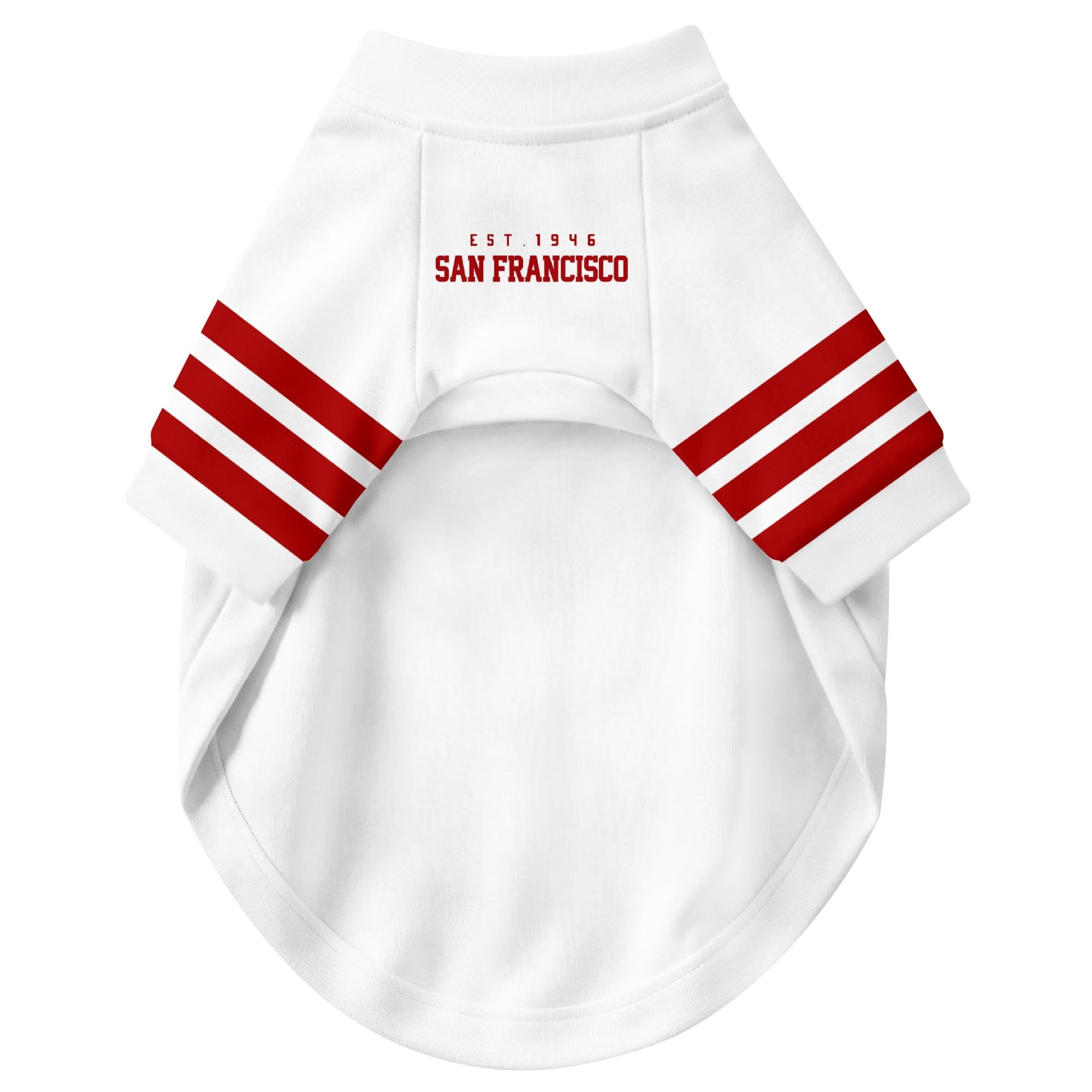 San Francisco Dog Clothes Jersey Style Custom Pet T Shirt with Personalized Name Number for Small Medium Large Dogs - 3