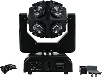 LED Moving Head Light, 150W RGBW 12x12W 4IN1 LED Stage Ball Moving Head Light for DJ Disco Party Club Birthday Stage Effect