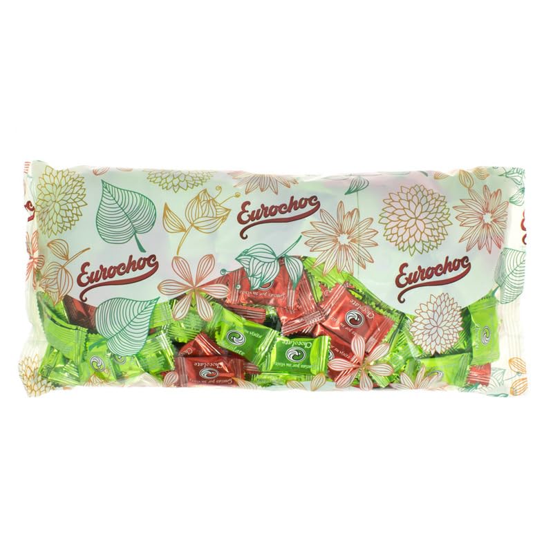 Napolitanas Chocolate Surtidas 830gr | Bolsa Reutilizable | Mini Tabletas Envoltorio Colorido