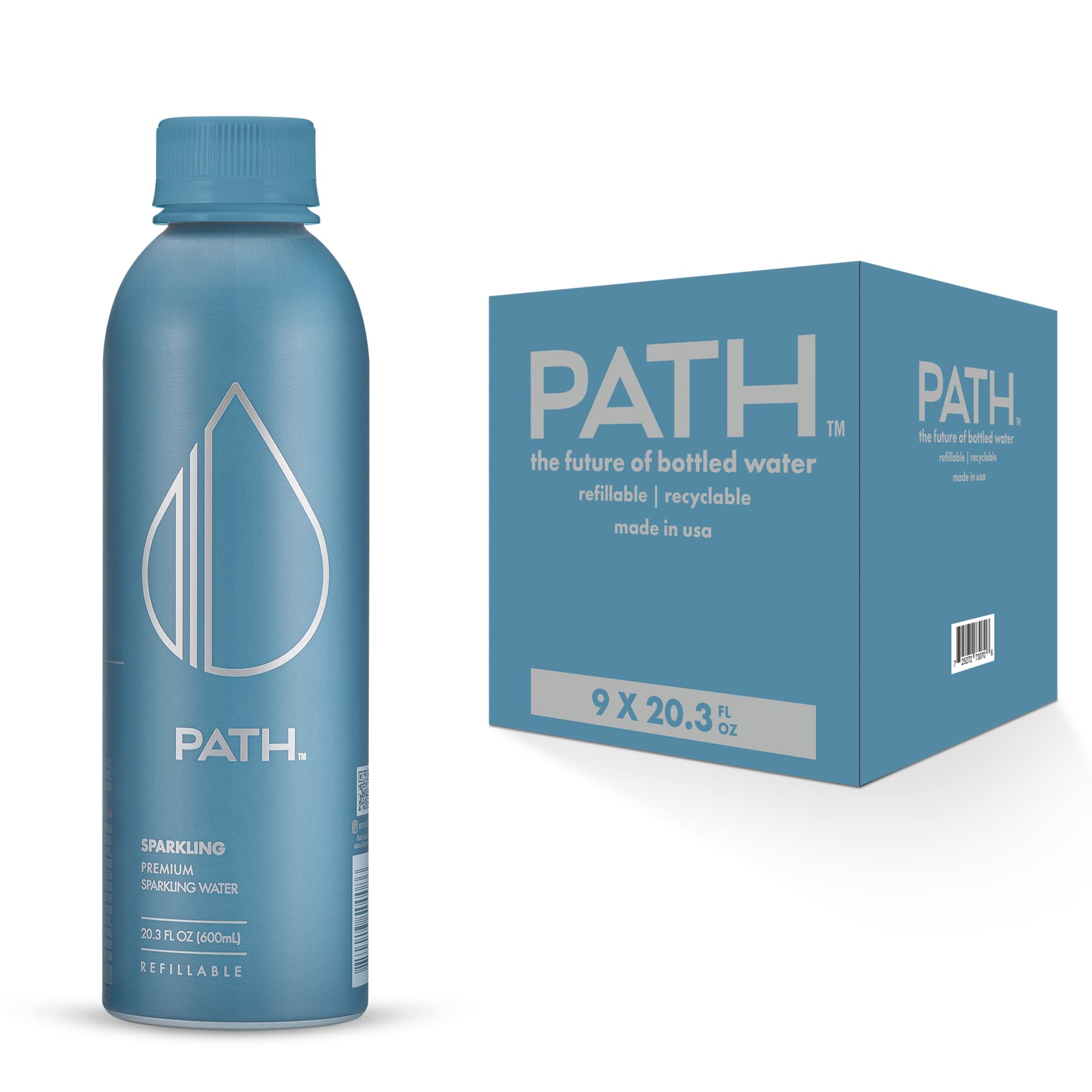 Buy PATH Sparkling Bottled Water UltraPurified, pHBalanced