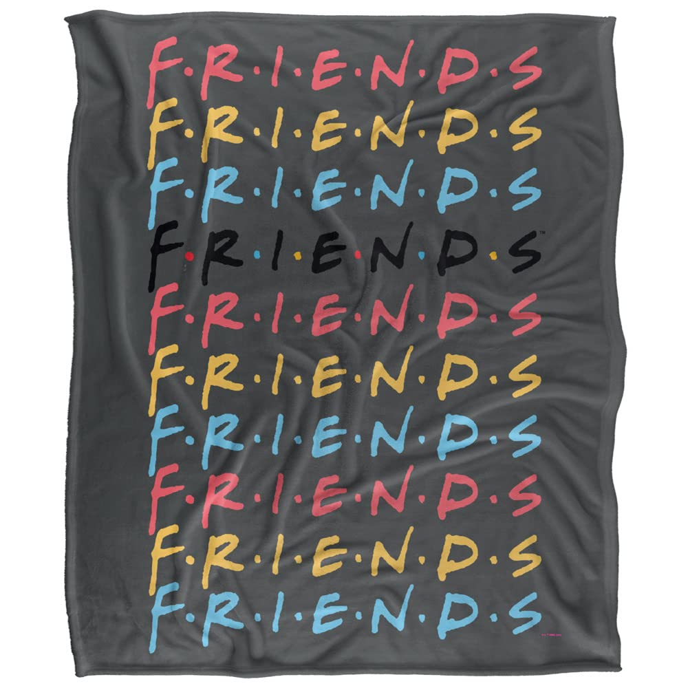 FRIENDS Silky Touch super miękki koc narzuta, 152 x 127 cm