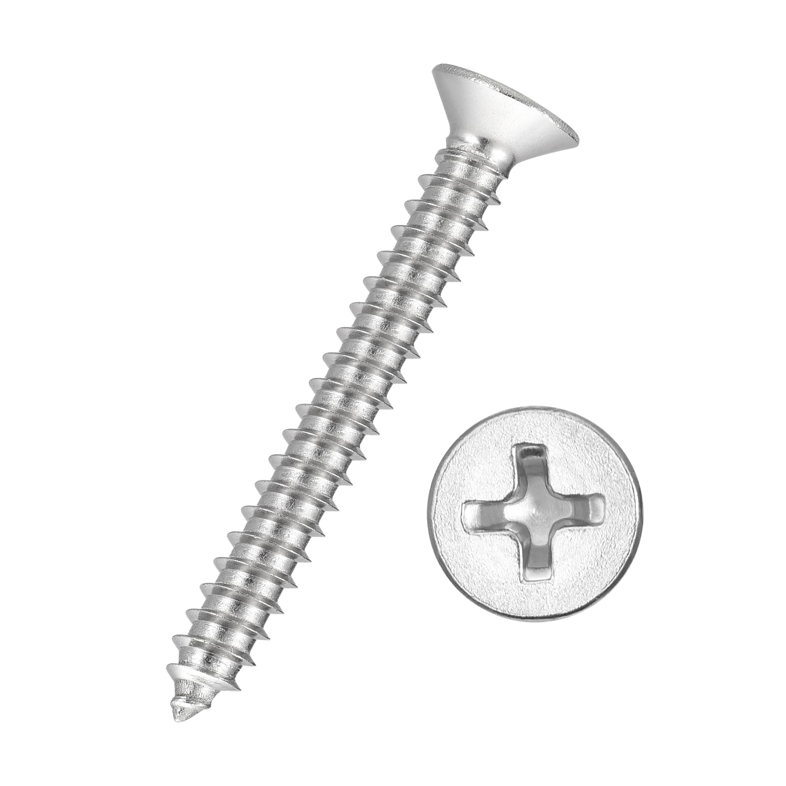 Kozelo 25pcs Phillips Flat Head Wood Screws