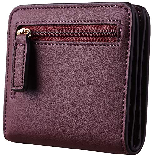 image for Toughergun Wallet Women Rfid Blocking Small Compact Bifold Luxury Leat
