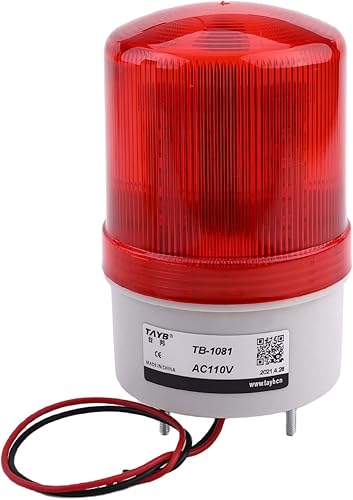 Vista 19 de Othmro Columna de luz de señal industrial LED alarma redonda torre indicador luz continua luz de advertencia roja verde DB 90db 24 V 3 W 1 unids