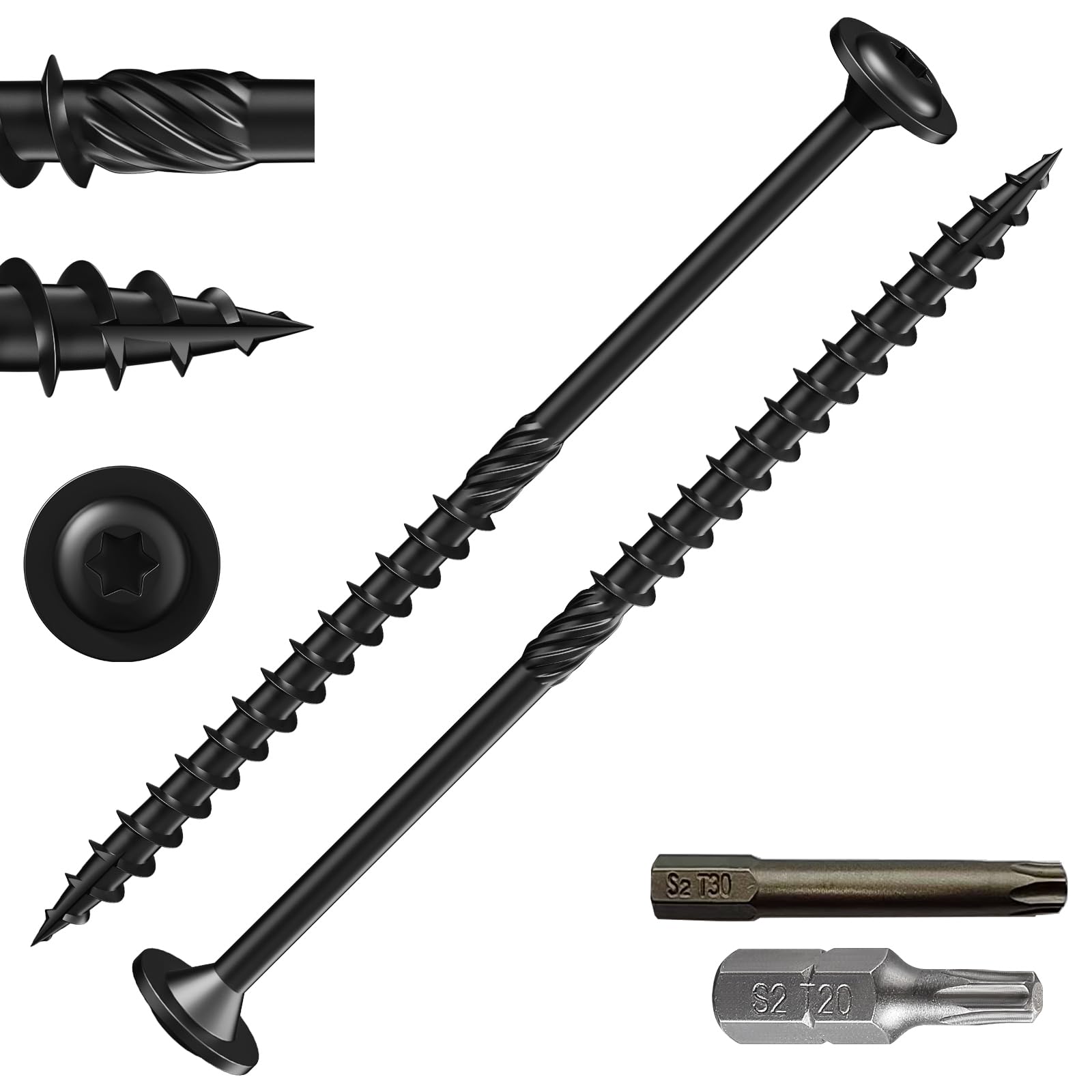Wensilon Lag Screws - 91PCS Structural Screws -14 Wensilon Lag Screws - 91PCS Structural Screws -14