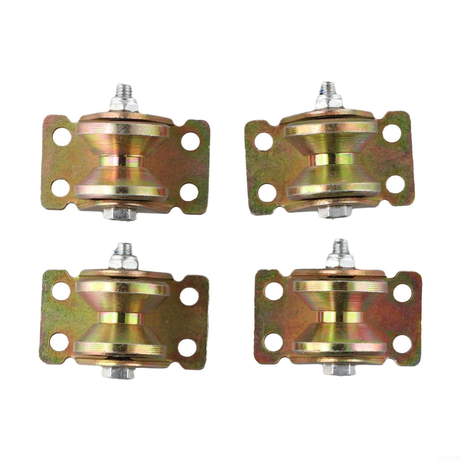 Sistema con scanalatura a V a 4 pulegge con cuscinetti a sfera per funi fino a 8 mm, diametro 31 mm, carico massimo 200 kg, ideale per sollevamento, verricelli e applicazioni SLI