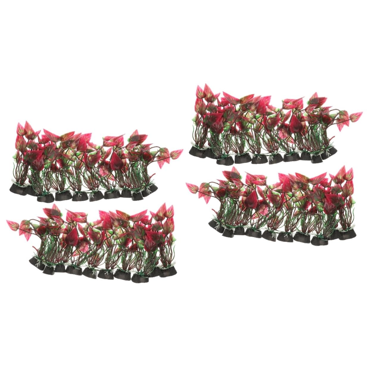 Toddmomy 40 Piezas paisajismo del Acuario Delicada Planta de Acuario peceras pequeñas Artificial Plants Aqua Plant Ornamento Plantas Artificiales Plantas de Peces realistas Planta Falsa
