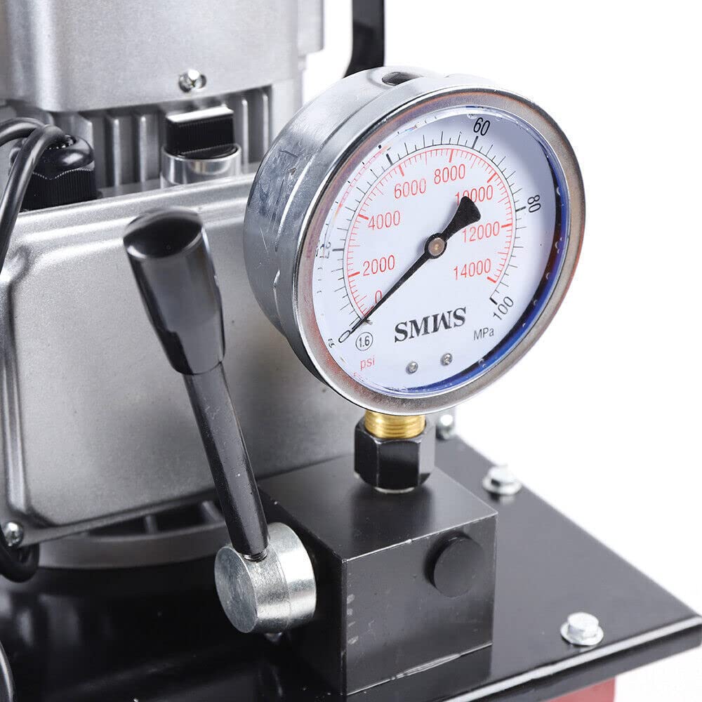 Bomba Eléctrica Hidráulica 750 W, Bomba Hidráulica Eléctrica Con Válvula Manual 0,6 L/min - 5 L/min Bomba Hidráulica Accionada Eléctrica 2-70Mpa