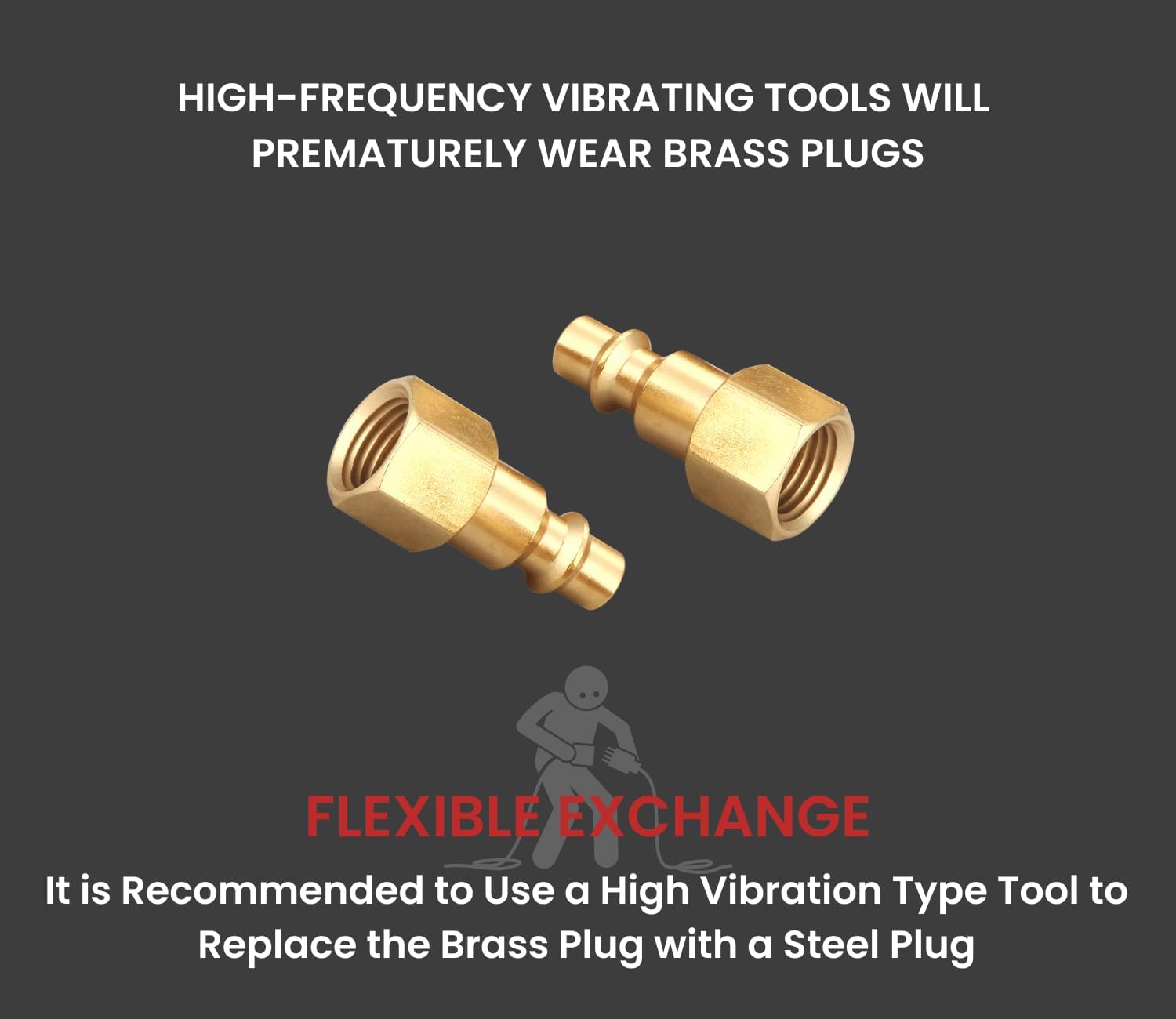 Brass 1/4 Inch NPT High Flow Air Coupler and Plug Kit, Air Hose Quick Connect Adapter, V Style, Air Compressor Fittings, (28 Piece)