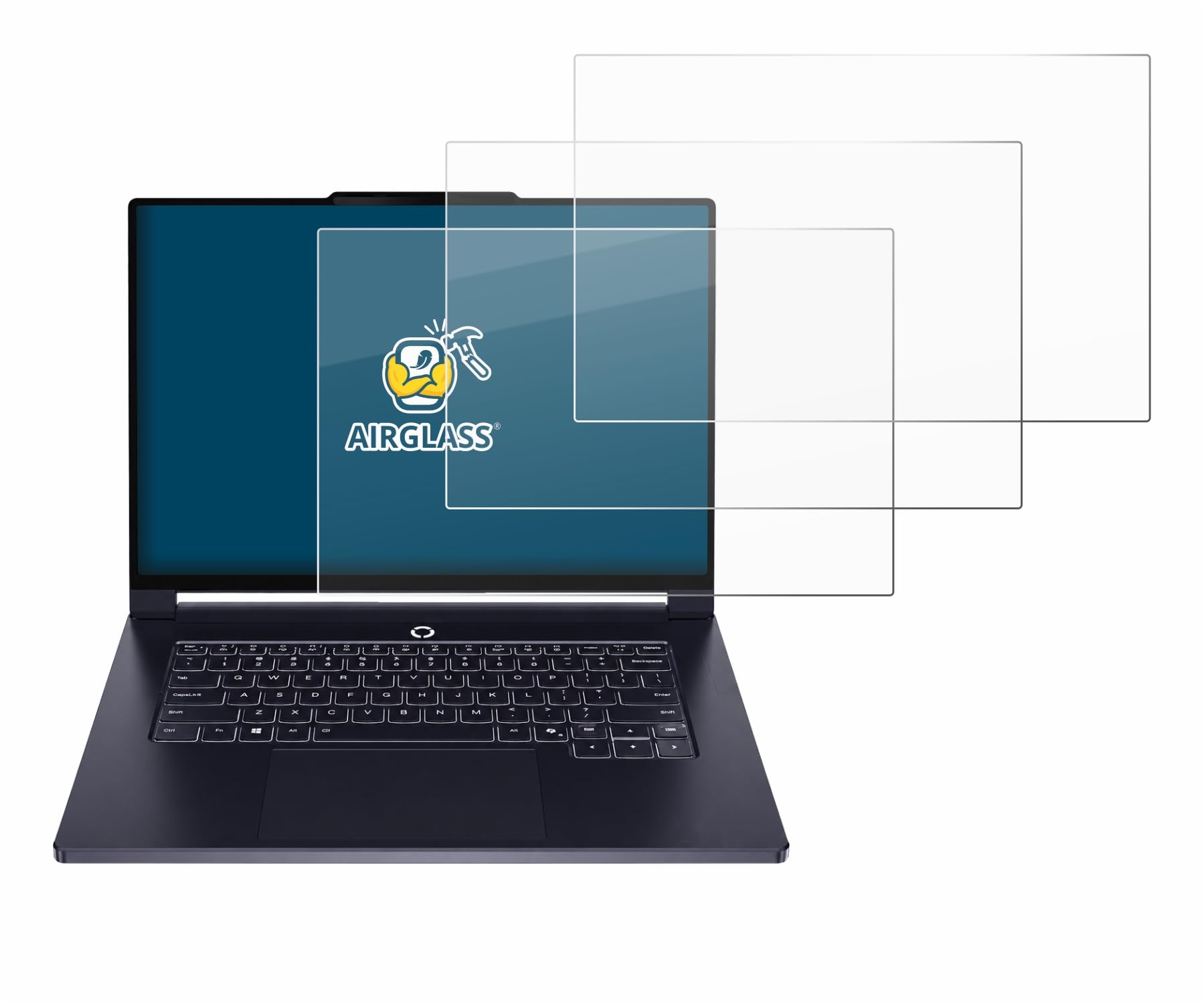 BROTECT Protector Pantalla Cristal para Lenovo Legion 7a Gen 11 15" Protector Vidrio (3 Unidades) - [Dureza 9H, Anti-Arañazos]