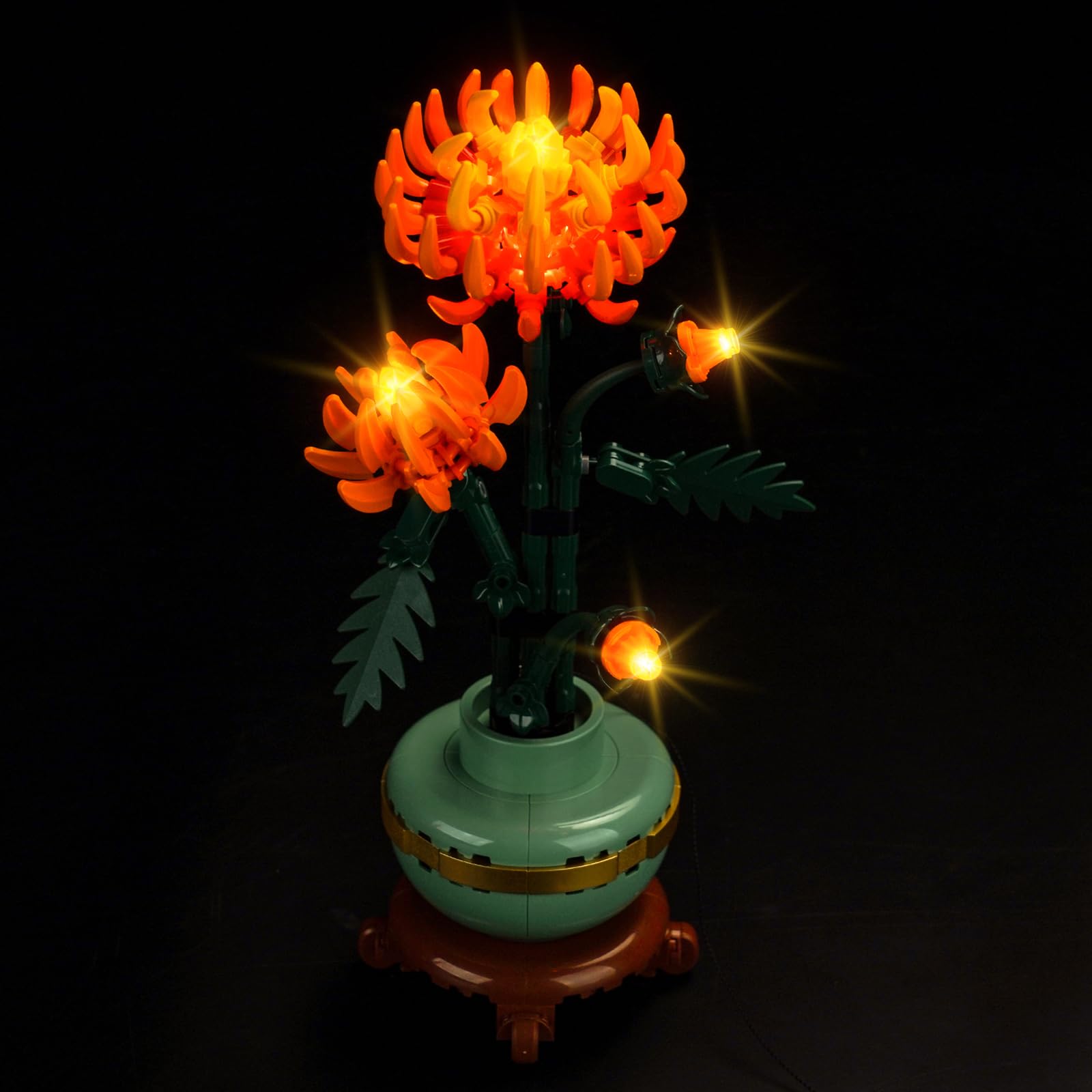 Hilighting Upgraded Led Light Kit Compatible with Lego Icons Chrysanthemum Building Set, Lights Decoration Compatible with Lego 10368 (Model Not