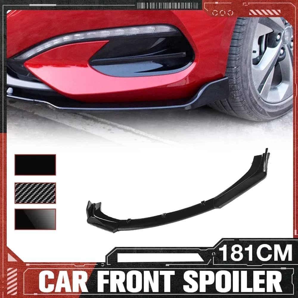 Voiture Becquets Avant pour Audi A1 A3 A4 A5 A6 A7 A8 B6 B7 B8 B9 C6 C7 C8 D3 D4 D5 D6,Aileron de Lèvre de Pare-Chocs,Jupe Diffuseur Séparateur Garde Couvertures,A/Glossyblack