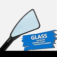 Vista 8 de Espejo retrovisor triangular para motocicleta, espejo retrovisor lateral de aluminio CNC, lente antirreflejos, con logotipo para Yamaha FZ09 FZ-09