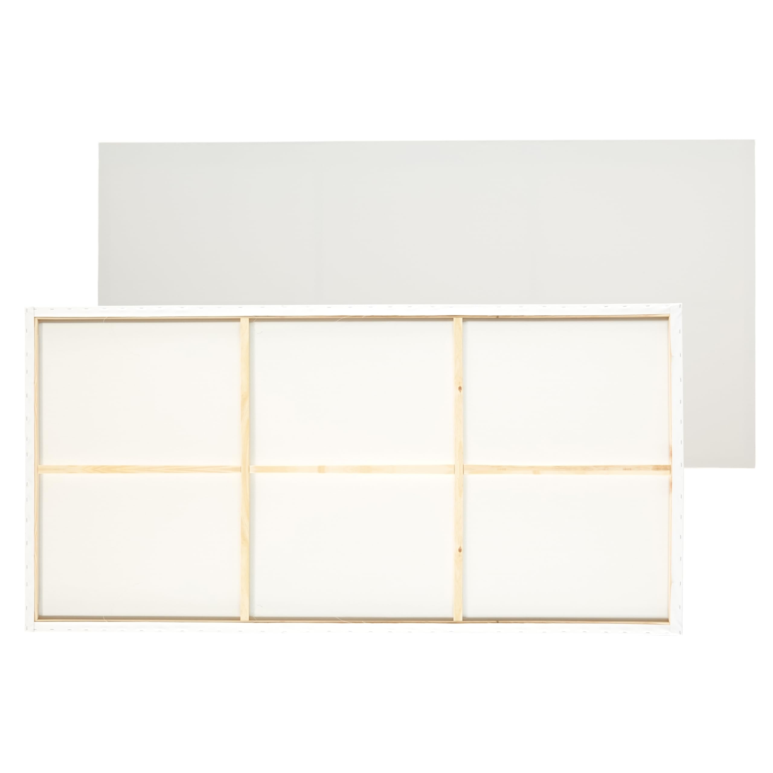 2 B.K. Plus XXL LEINWÄNDE AUF KEILRAHMEN 100x180 cm | Großformatige Leinwand, malfertig grundiert, 100% Baumwolle, 380gsm