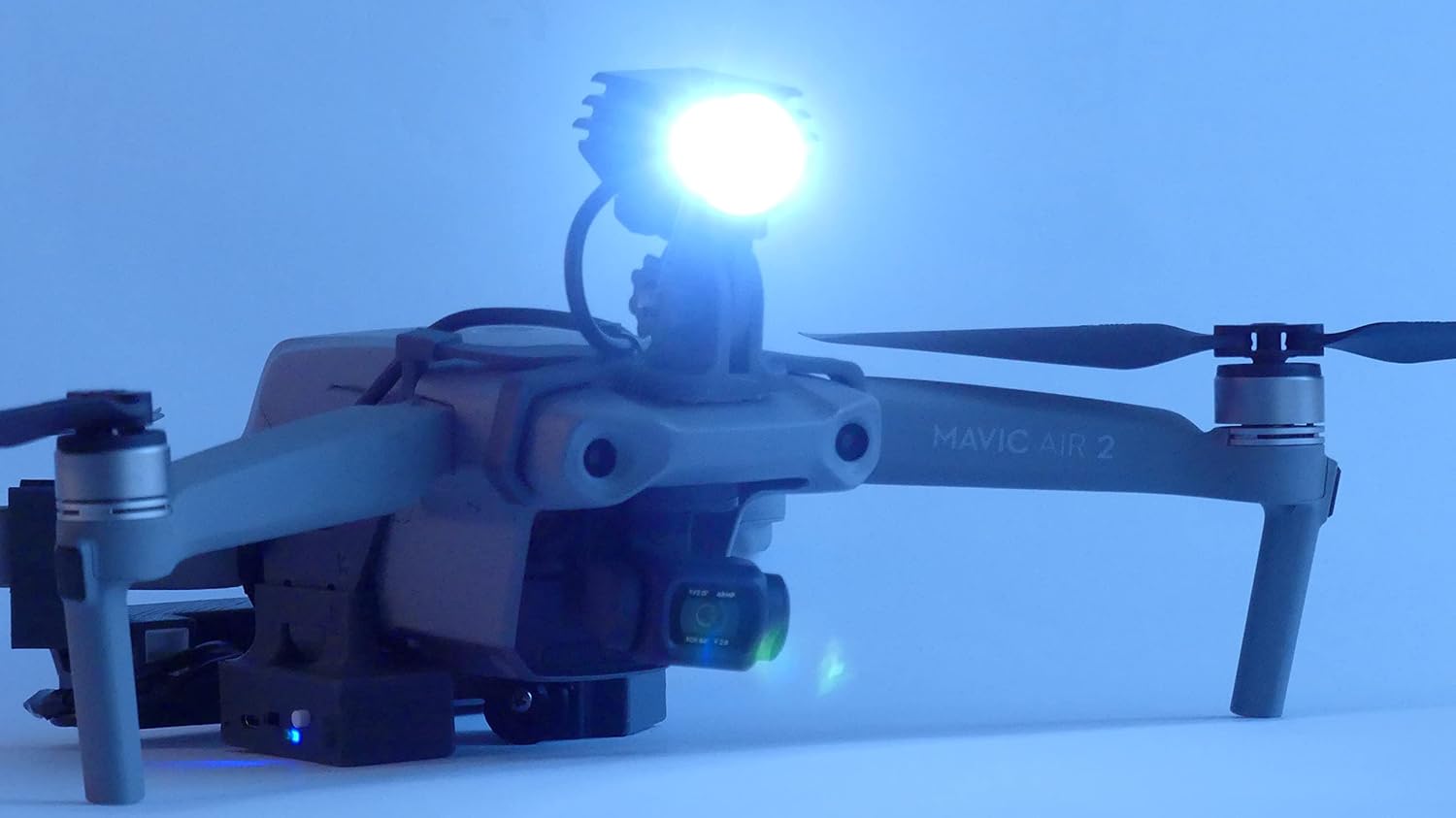 Professional Release and Drop Plus Device with LED Light Searchlight Bundle for DJI Mavic AIR 2 / AIR 2S, for Drone Fishing, Bait Release, Search & Rescue, Payload Delivery, Fun Activities