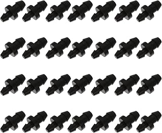 Cabilock Pipe Kit 150pcs Drip Tubing End Plugs Drip Irrigation Barbed End Closure Irrigation Stopper for Home Garden Sprinkler Systems Lawn Pipe Supplies Black Piping Kit