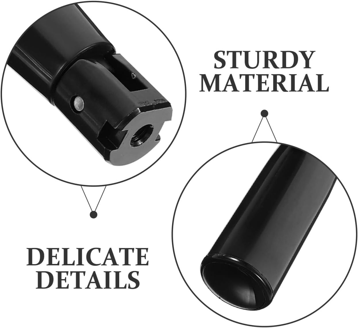 Luxshiny M6 Folding Crank Handle for Machine Tools, Black Nylon Grip