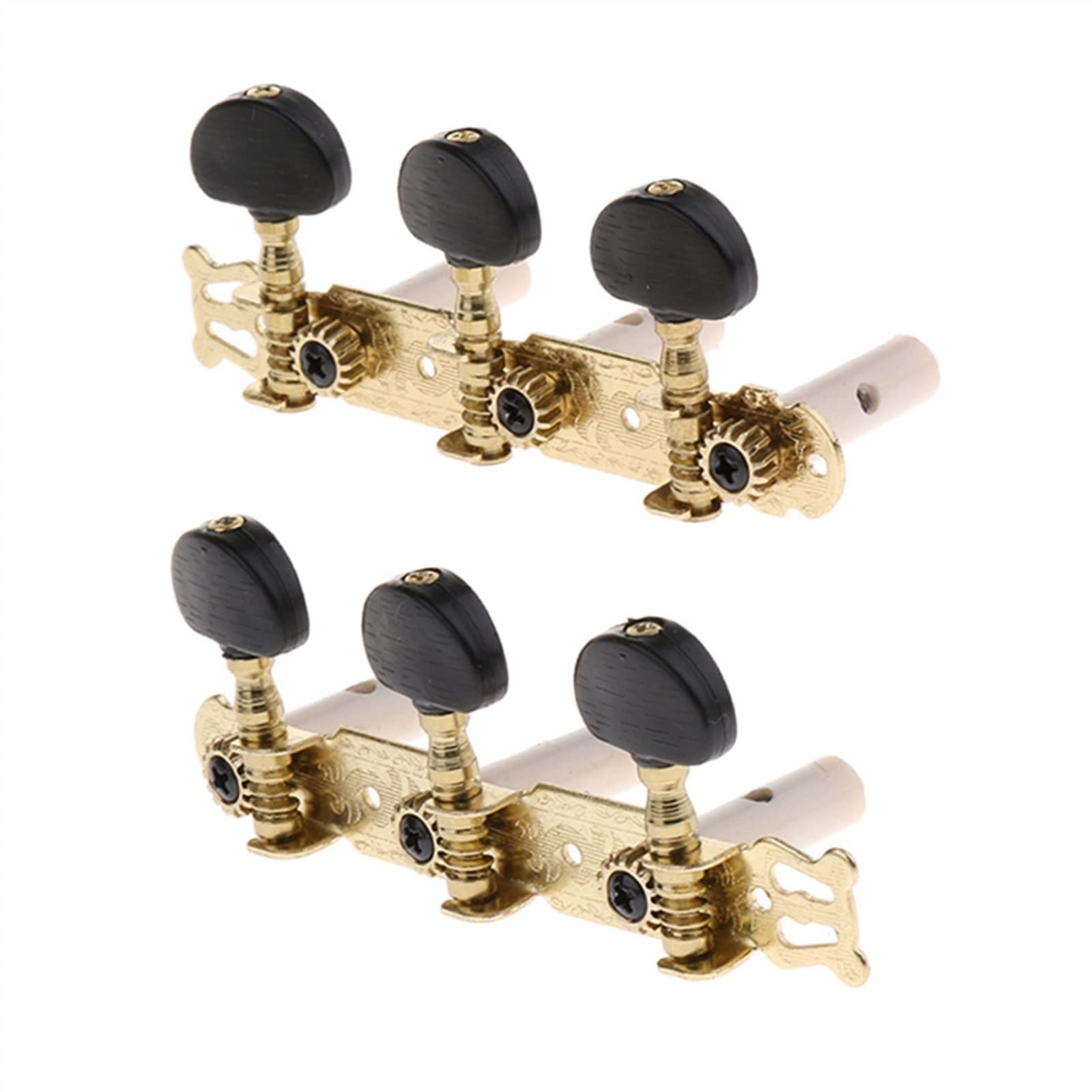 Tuner Mechaniken Knöpfe Set Mit 2 Stimmwirbeln Für Gitarrensaiten Als Ersatz Für 6-saitige Gitarren