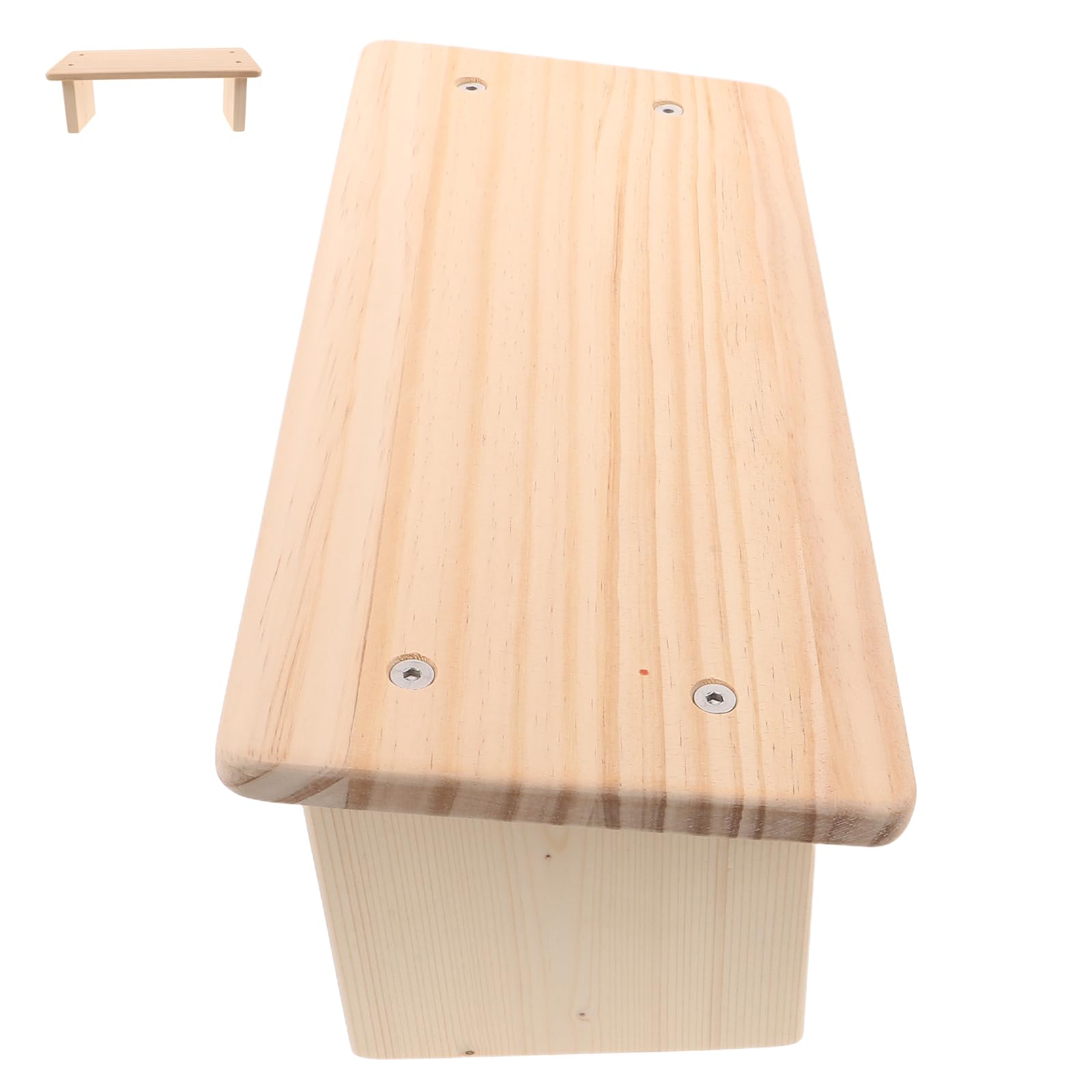 Totority Panca da Meditazione in Legno Beige, Design Salvaspazio e Portatile, Dimensioni Compatte, Stile Chiesa Classico per Preghiera e Meditazione