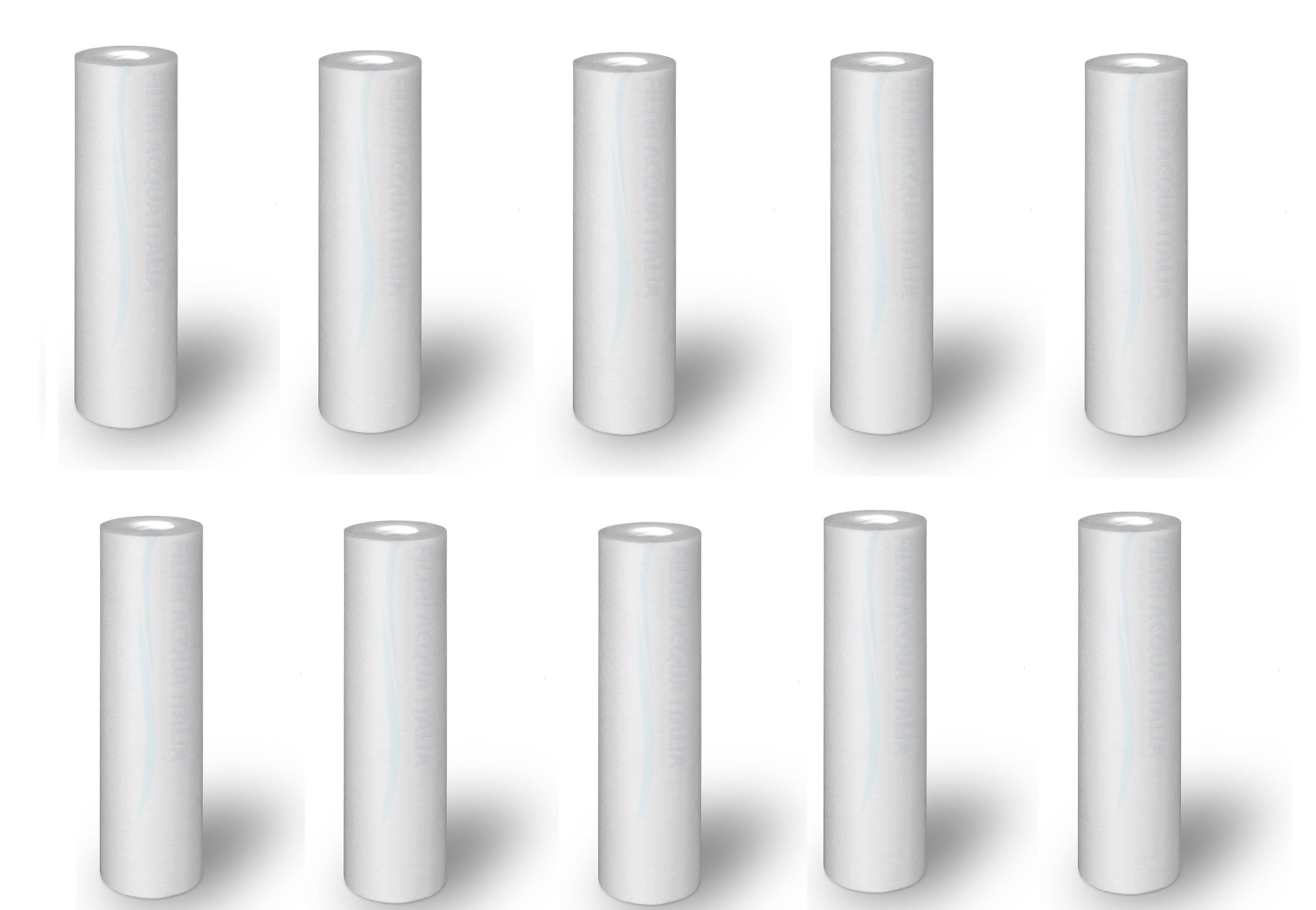 Membrane Solutions 2,5" X 10" Filtro Acqua Da Sedimenti Polipropilene 20 Micron, Per Osmosi Inversa