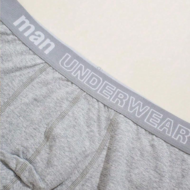 3Pcs Men's Underwear, High Elastic Design Comfortable Breathable Waist Flat Angle Briefs4