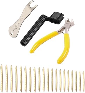 20 Peças Guitarra Acústica Traste Fio De Cobre 2,0 Mm Com 3 Peças Ferramenta De Manutenção Para Reparo De Guitarra Ferramentas De Reparo De Guitarra