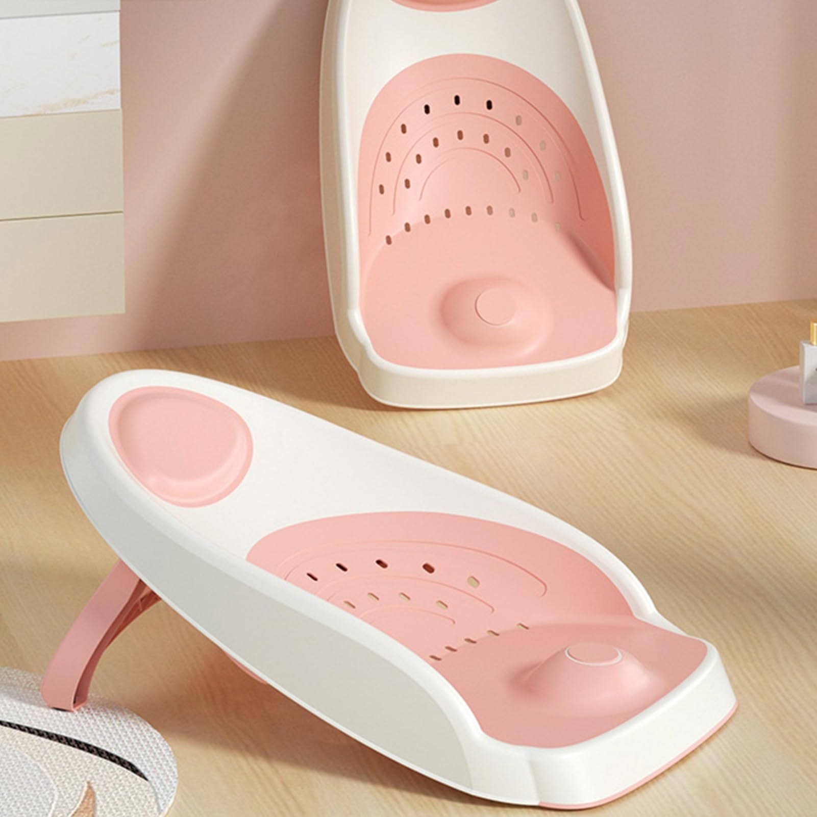 Asiento de baño para bebé - Soporte de baño para bebé | Asiento de baño | posur bebado para bañera | Silla de ducha antideslizante y empuje | Asiento de baño ergonómico empuje,