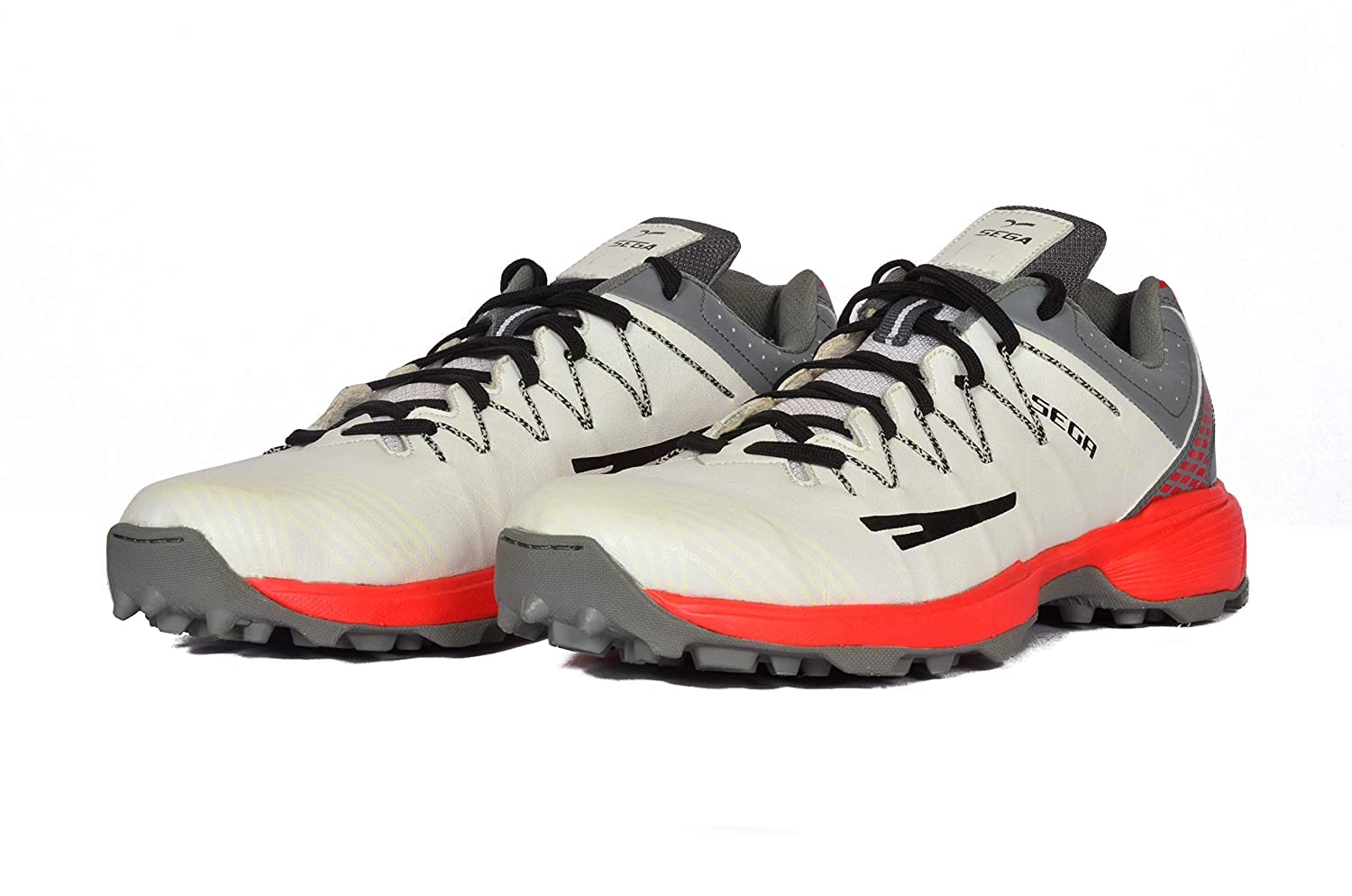 SEGA by Star Impact Pvt. Ltd. Mens Power Cricket Shoes (White, Numeric_5) (B09RTZ27L2) Amazon Price History, Amazon Price Tracker