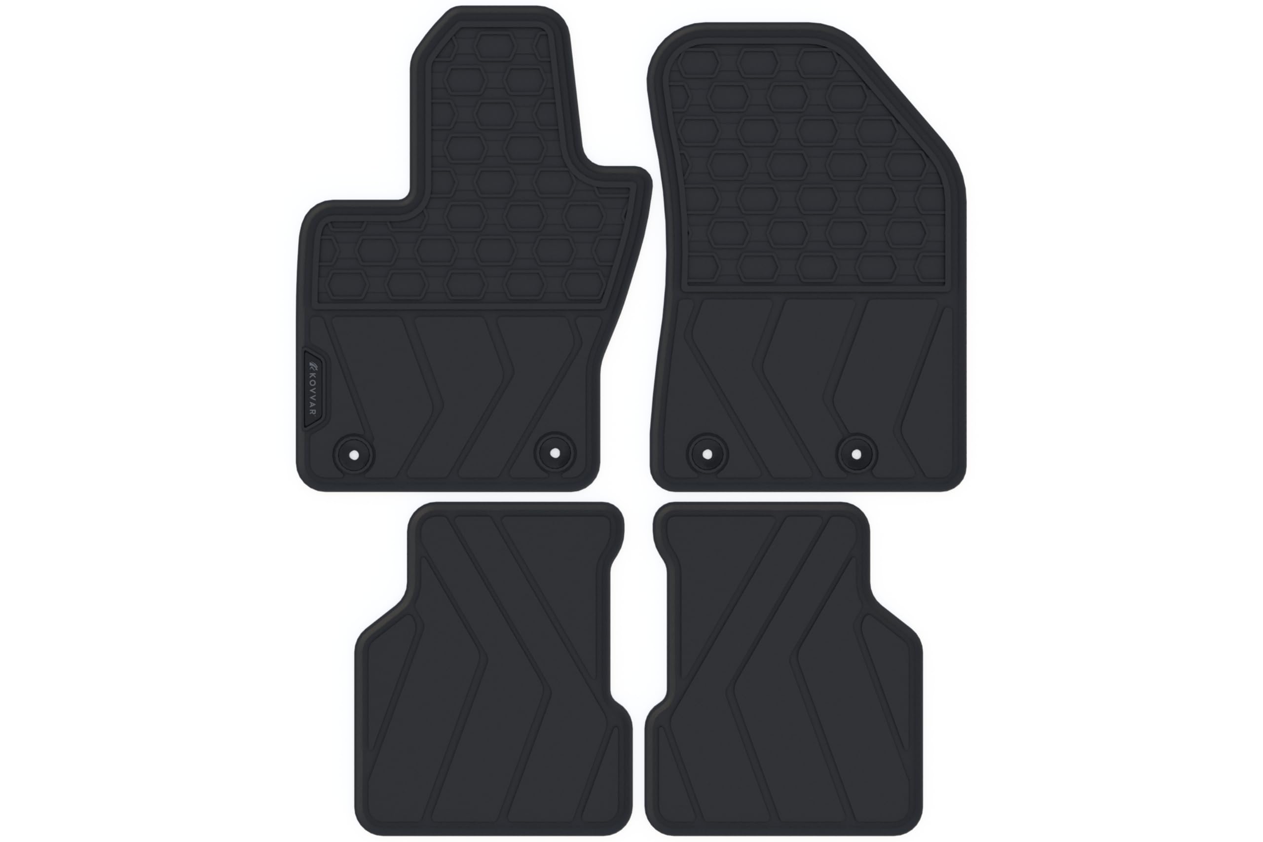 Tappetini per Auto in Gomma adatti per Jeep Compass - 2017-2025 Versione: Compass - Serie: Gomma