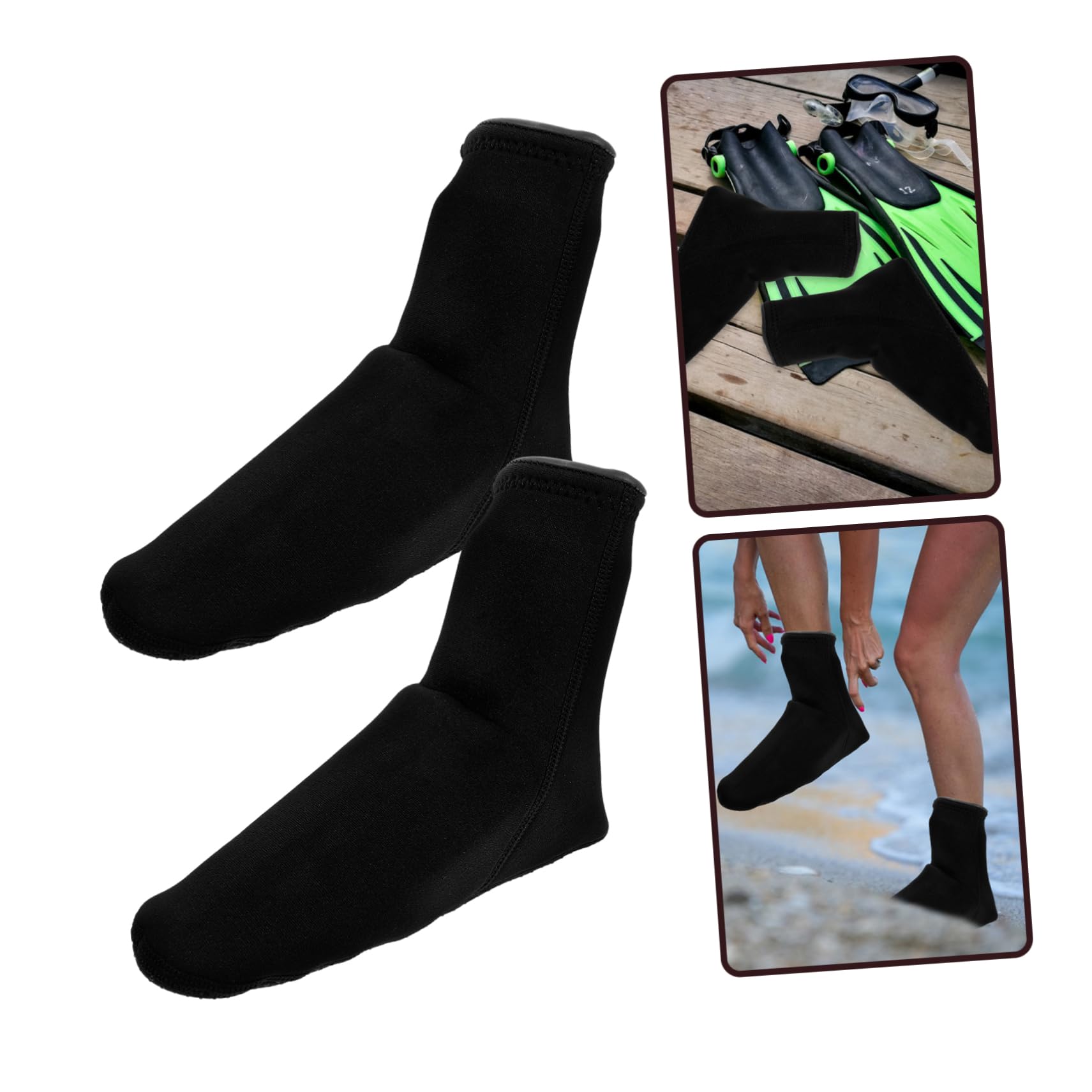 BESPORTBLE 1pair Swimming Socks for Men Women -skid Neoprene Dive Socks for Swimming and Water Fitness Protective and Warm for Cold Weather Activities