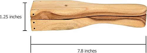 Miniatura 3 de AeraVida Exprimidor manual de madera de teca hecho a mano de limón lima  Muddler de madera  Accesorio de cocina duradero