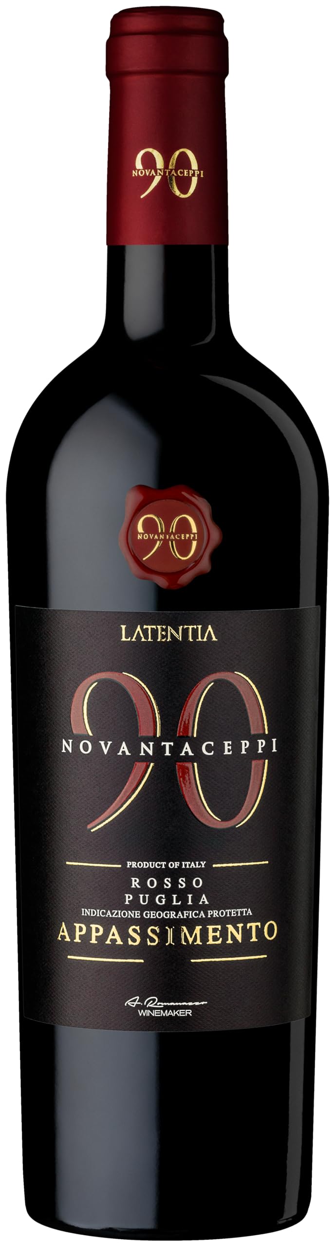 Novantaceppi Appassimento Puglia IGT Rotwein halbtrocken, 0,75 l