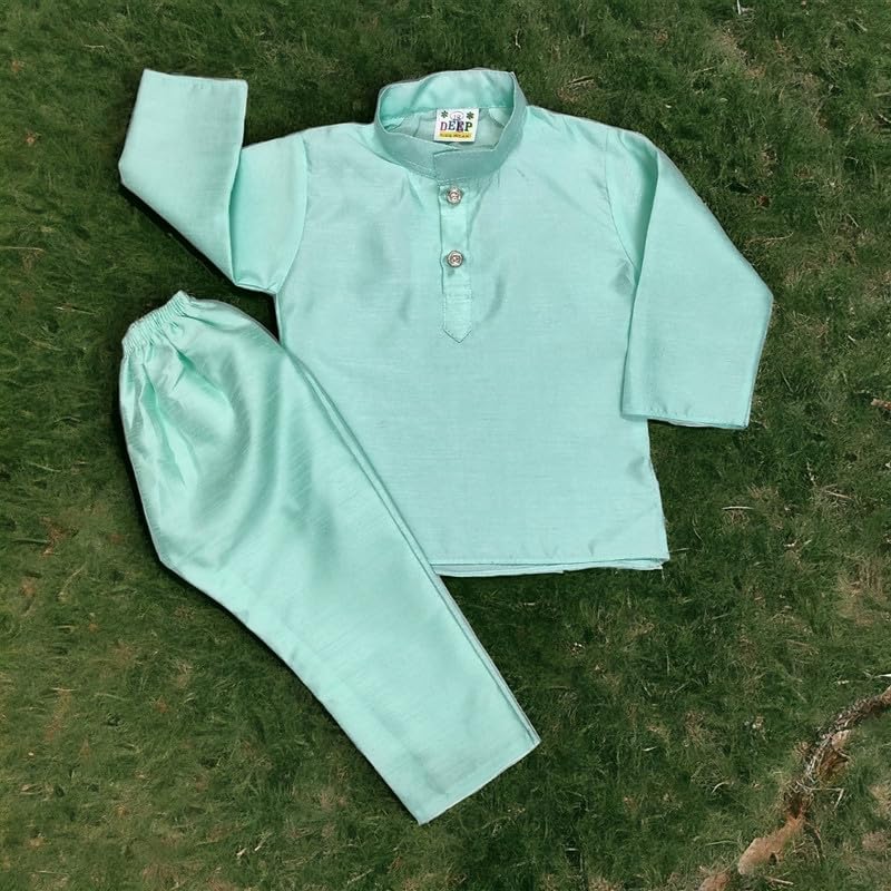 Image of Baby Boys Ethnic Dress Full Sleeves (Coty, Kurta & Pyajama) 0 Month to 4 Year Boy
