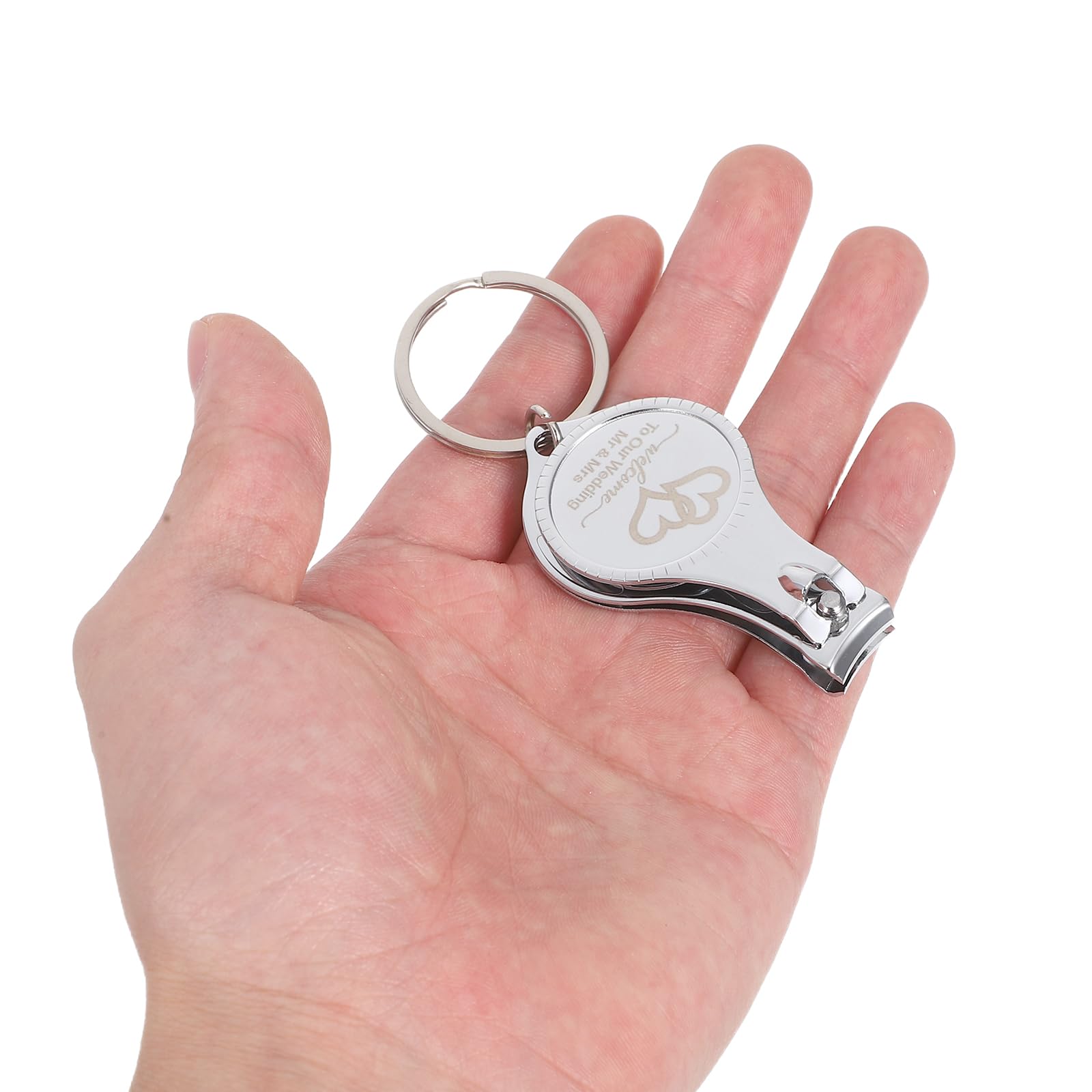 iplusmile 25 pièces Coffret Coupe-ongles Inox Compact avec Décapsuleur Porte-clés Outil Multifonction Portable pour Camping Randonnée et Usage Quotidien