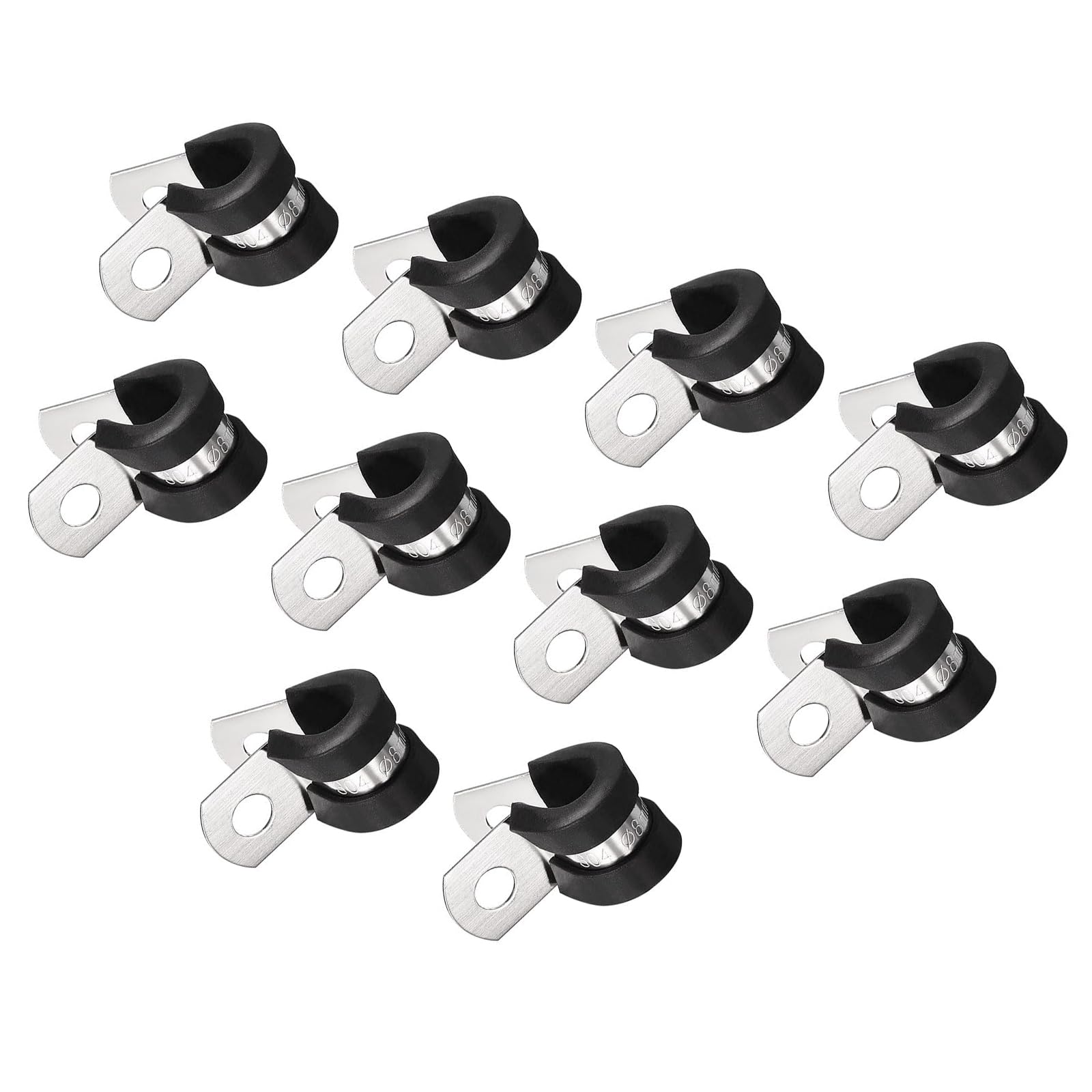 Unifizz 24Pcs 5/16 Inch(8mm) Cable Clamp