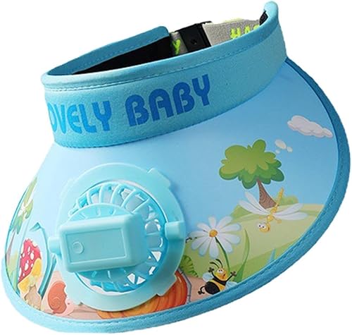 Miniatura 4 de MYCENSE Sombrero con visera para el sol con ventilador, mini ventilador, sombrero para el sol, ventilador integrado para niñas, hombres y mujeres