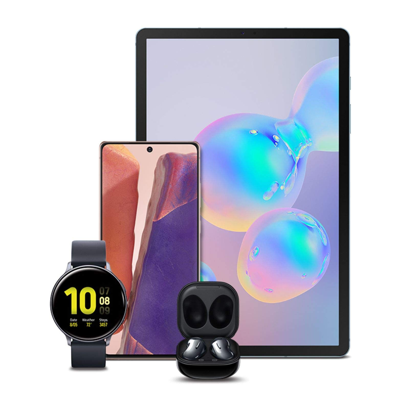 Samsung Electronics Galaxy Note 20 5G Factory Unlocked Android Cell Phone US Version 128GB with Buds Live and Watch Active2 and Tab S6 10.5", 128GB