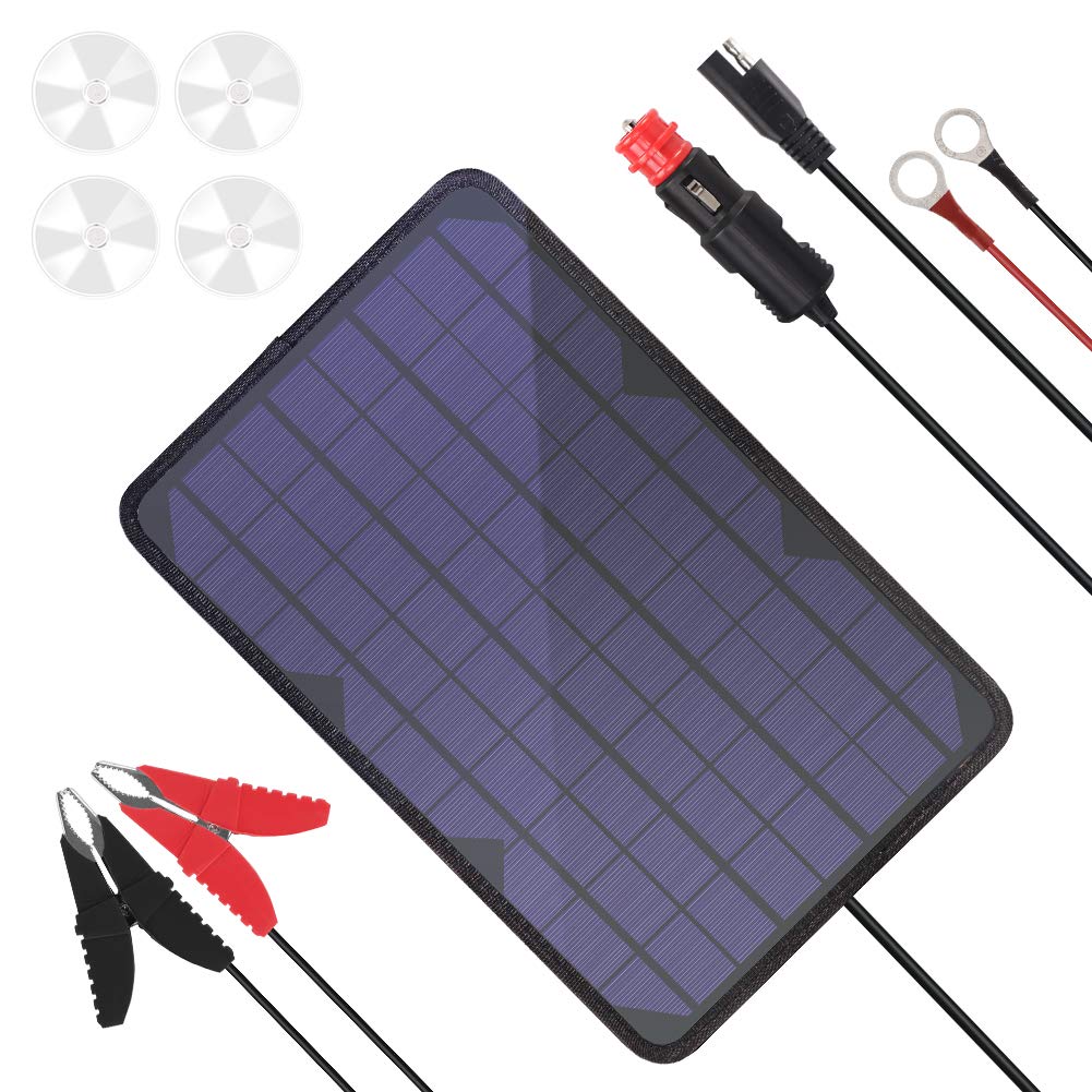 BigBlue 10W/18V Portable Solar Panel Trickle Charger with Cigarette