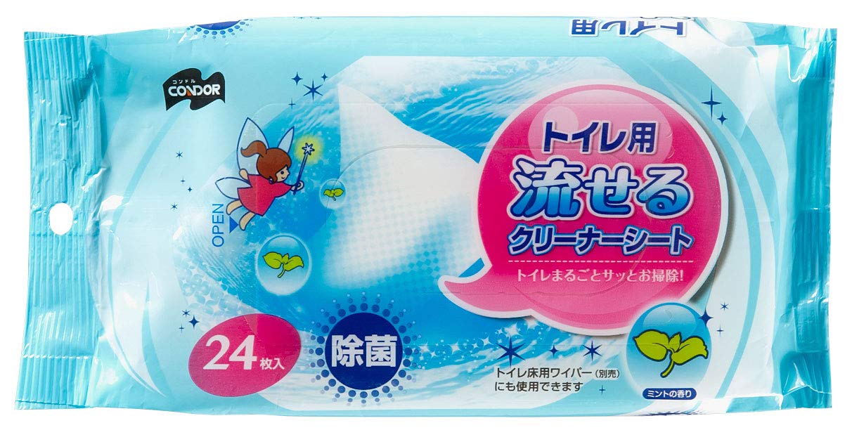 Amazon.co.jp: 山崎産業 コンドル トイレ用流せるクリーナーシート 24