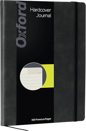 Oxford Diario, cuaderno de escritura a rayas, diario de escritor, cuaderno clásico para escuela u oficina, 192 páginas, 7.5 x 9.5 pulgadas, tapa disponible en Yaxa Colombia