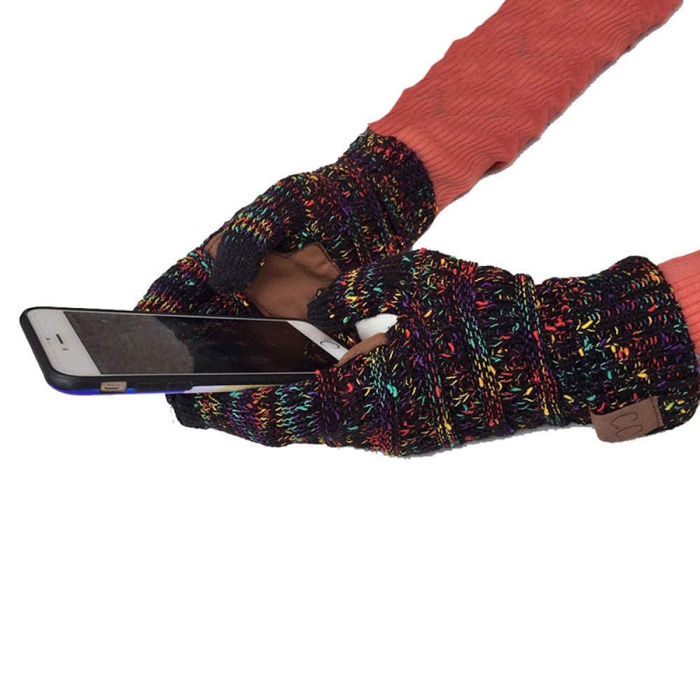 Damen Winter warme Handschuhe Touchscreen Strickhandschuhe Damen Touchscreen warme Handschuhe (D) (D)