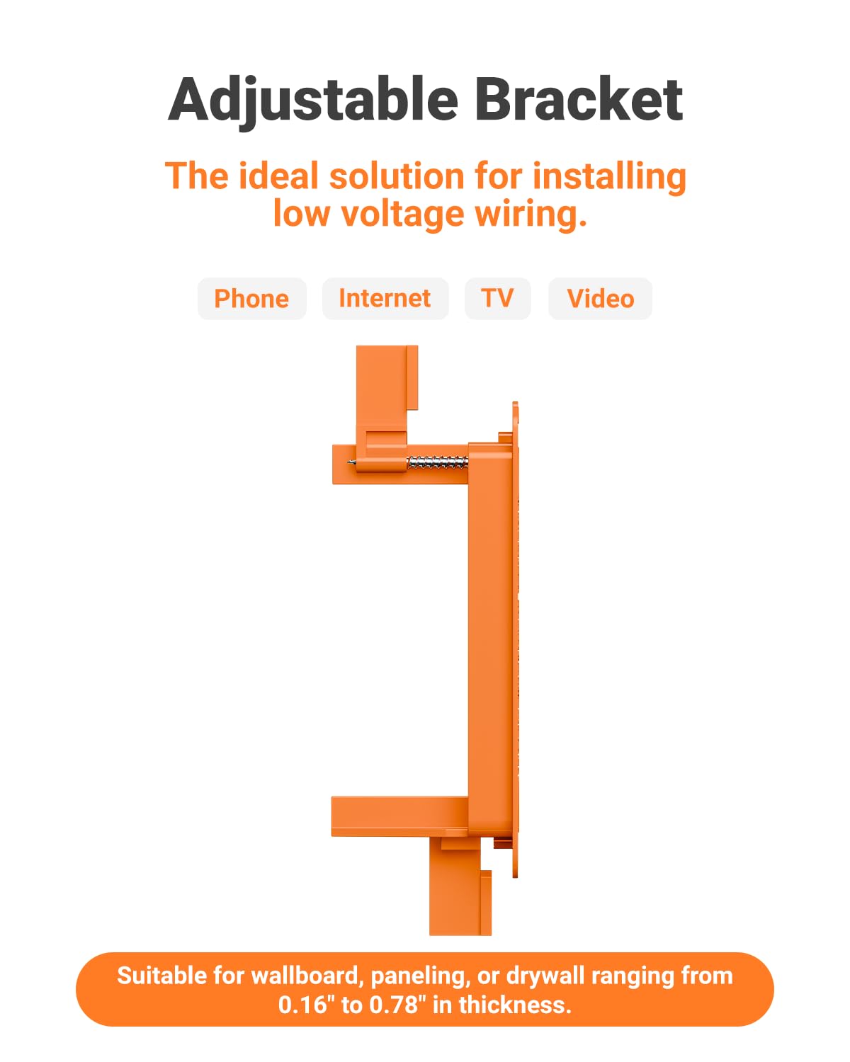 12 Pcs Low Voltage Mounting Bracket for Single Gang Wall Plate — Amazon image 5