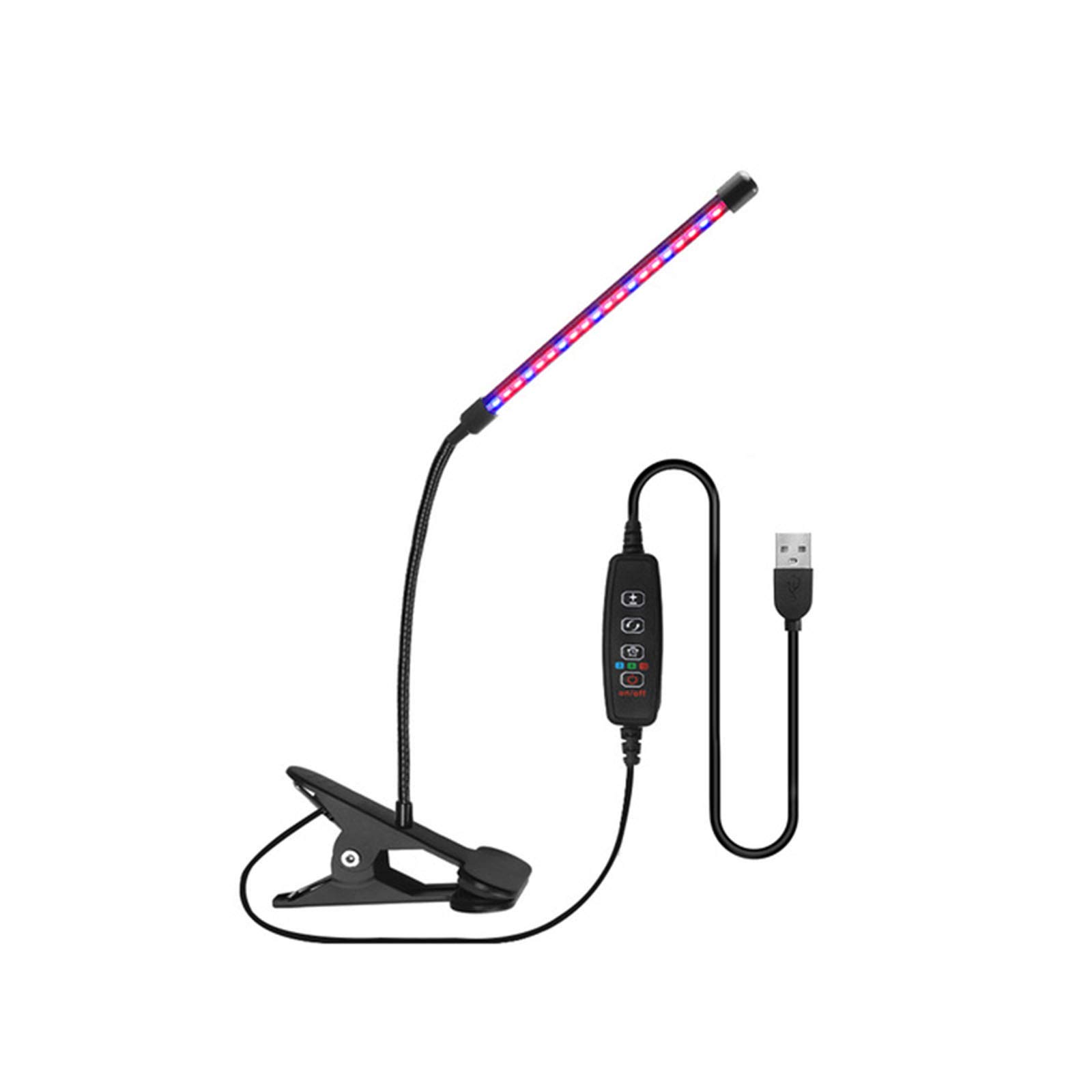 RONGGO Full Spectrum Phytolamps USB LED Grow Light 9W 18W 27W Phyto Lamps for Plants Seedlings Flower Indoor Grow Box,1 Head 9w