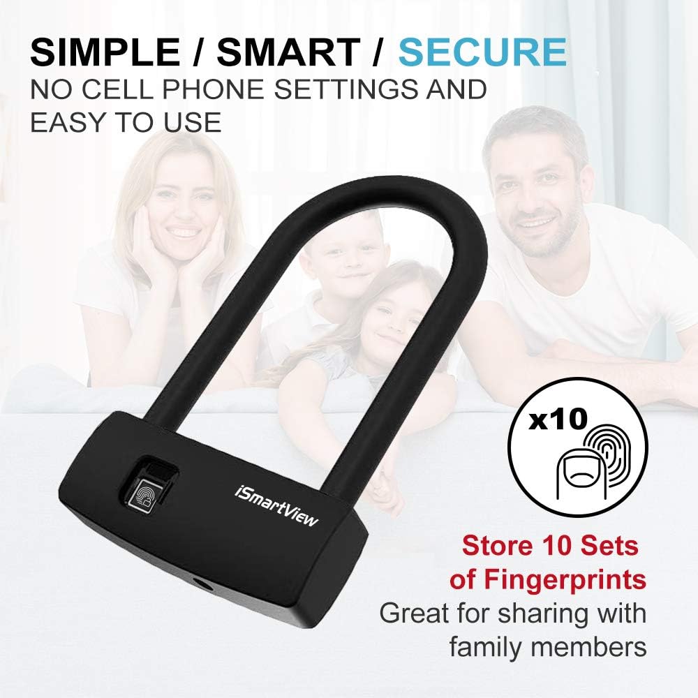 One-Day Sale: Up to 60% Off iSmartView Fingerprint Padlock U-Sharp Lock Smart Biometric Unlock USB Rechargeable IP65 Waterproof Long Standby time 3000 Times Unlock Low Battery Reminder Best Cyber Monday π₯ iSmartView Fingerprint Padlock U-Sharp Lock Smart Biometric Unlock USB Rechargeable IP65 Waterproof Long Standby time 3000 Times Unlock Low Battery Reminder