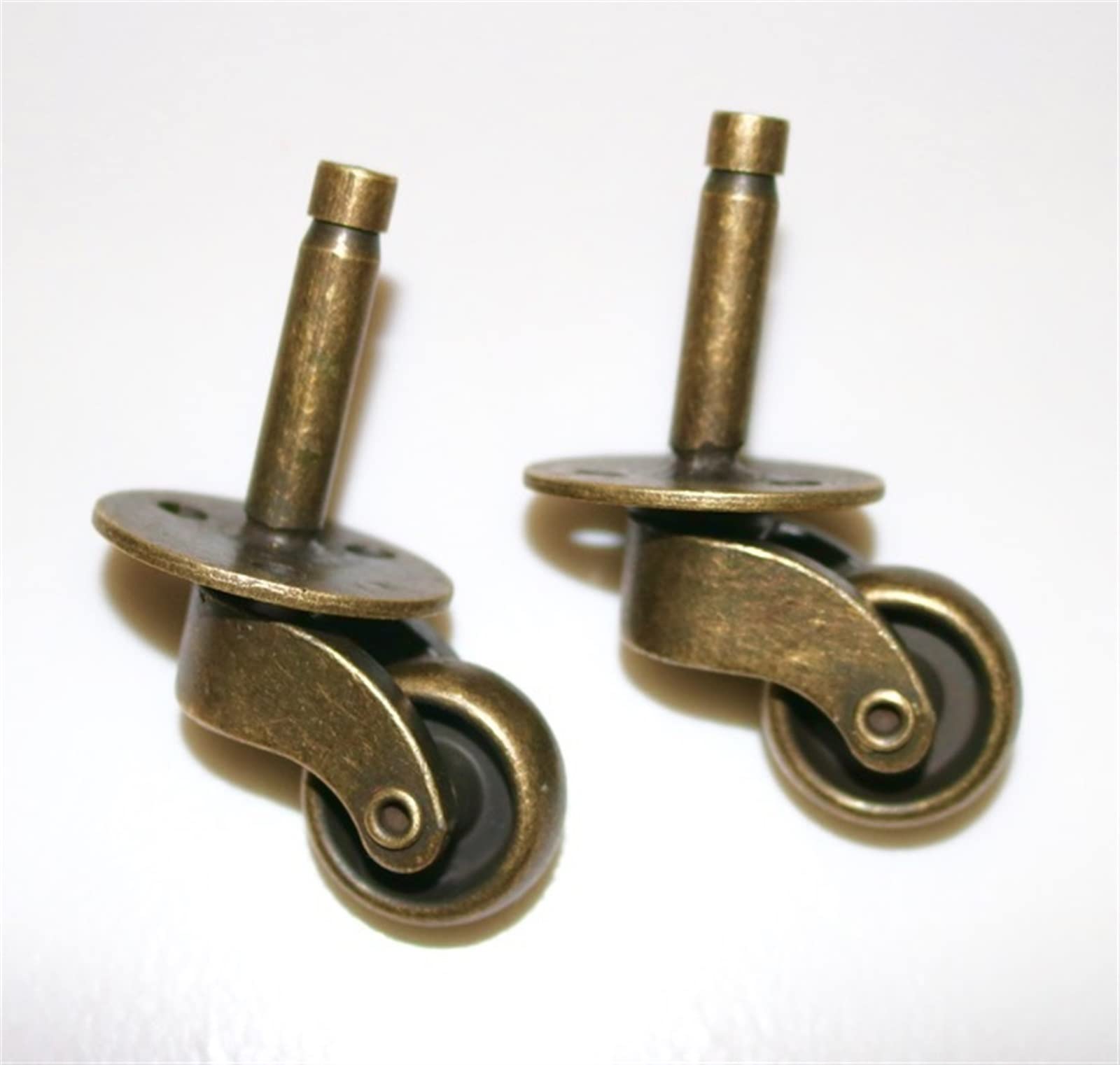 Rueda de aleación de bronce de 25 mm polea universal con varilla roscada para patas de sofá 3