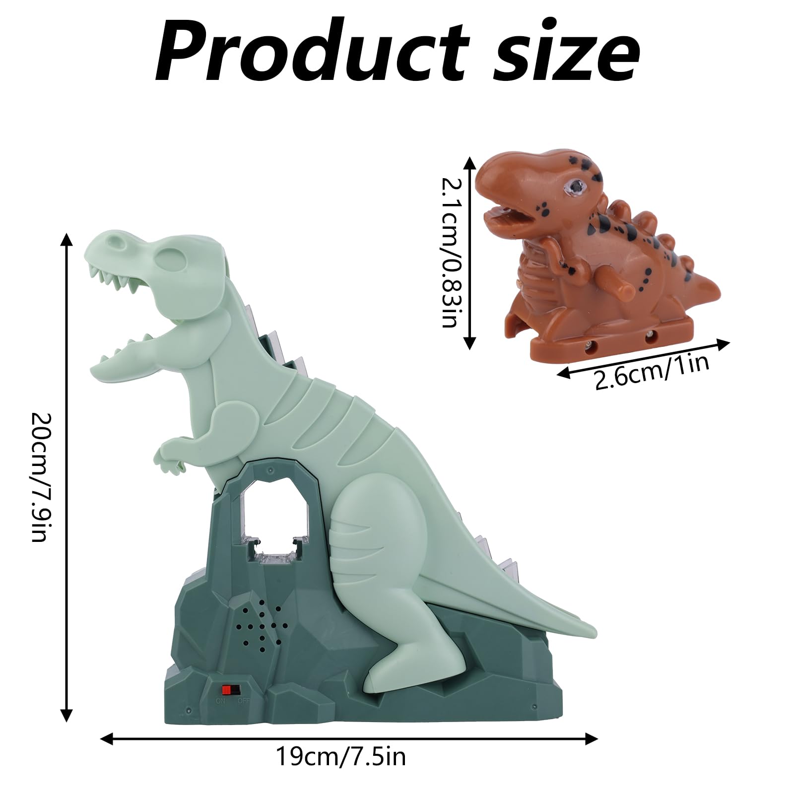 BTFO Dinosaur Climbing Slide Music Toy, Fun Electric Dinosaur Race Track Roller Coaster Set for Kids Ages 3+ Ideal for Boys & Girls - Image 2